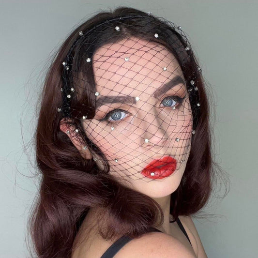 Glittering Widow Veil